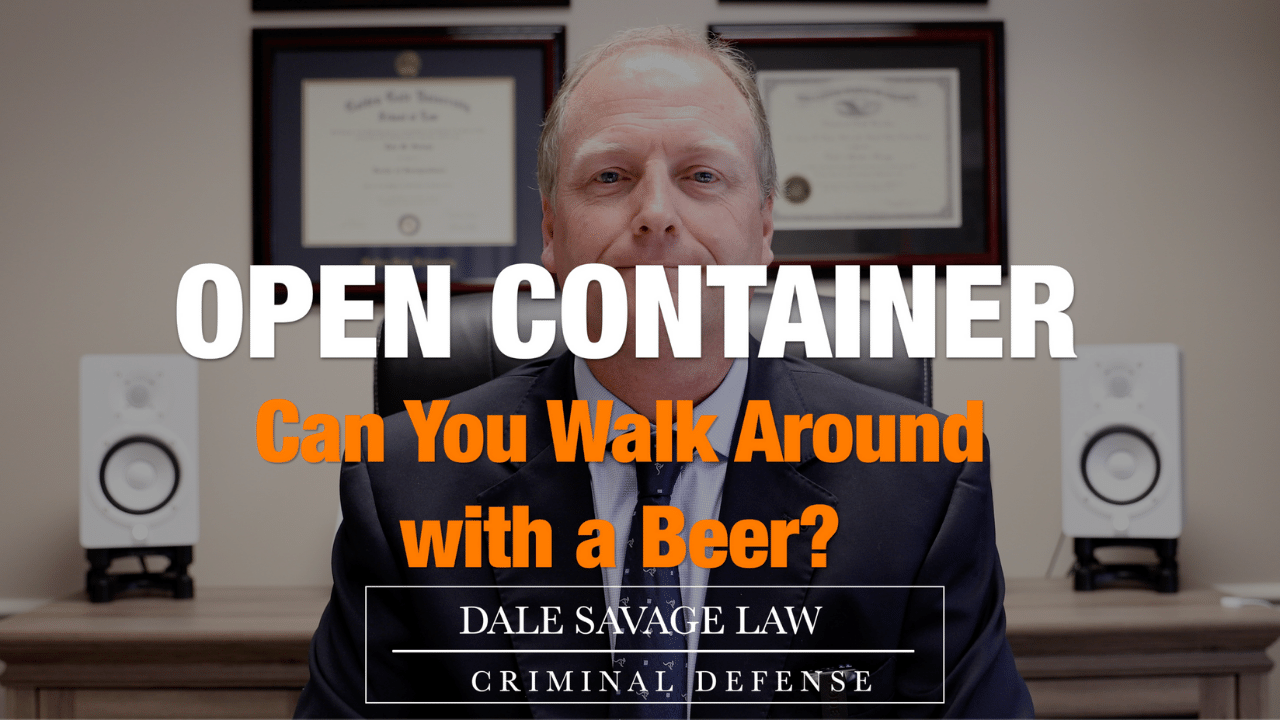 Open Container in South Carolina | Charleston Criminal Defense Attorney